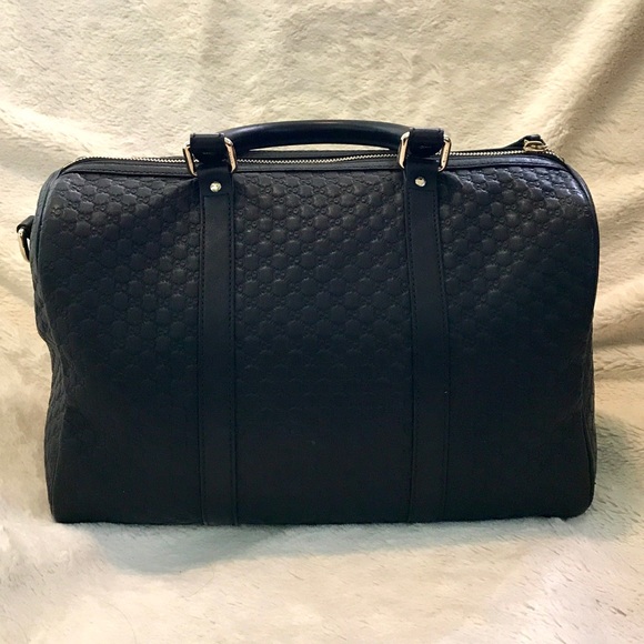 👑✅PRICE FIRM✅NO OFFERS SUPER SALE!! AUTHENTIC Gucci Black Guccissima Bag - Picture 8 of 15